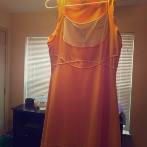 Sporty girlie gold Nike tennis dress size Medium
